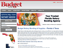 Tablet Screenshot of budgetnotaryinsurance.com